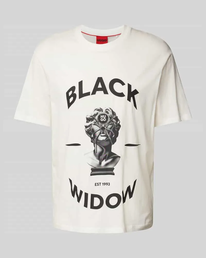 HUGO BOSS Oversized T-Shirt mit Rundhalsausschnitt Modell 'Dostalgi 