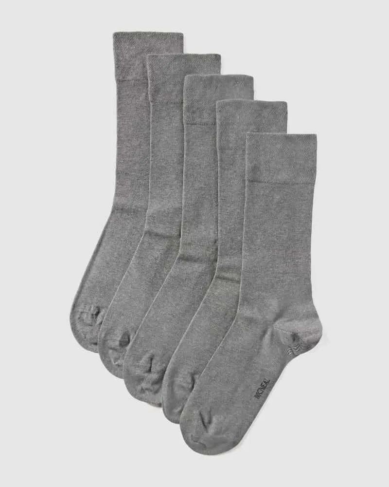 McNeal Socken mit elastischem Rippenbündchen im 5er-Pack 