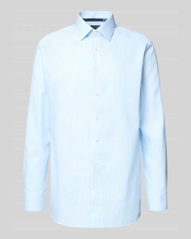 Olymp Regular Fit Business-Hemd mit Kentkragen Bleu
