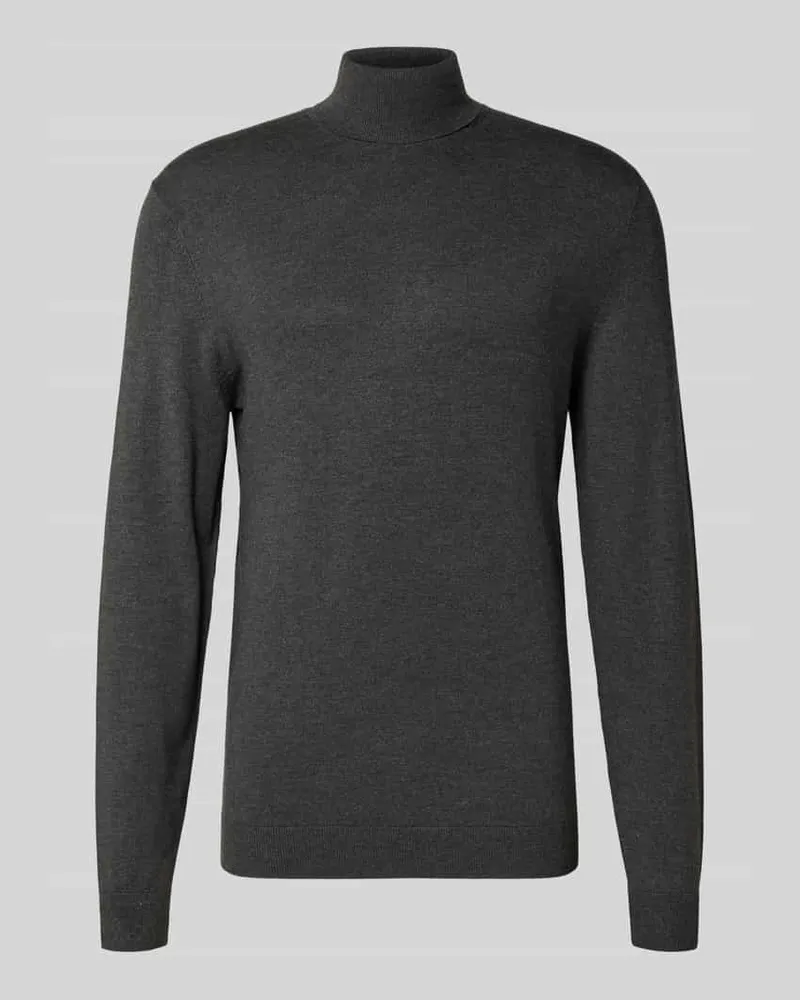 McNeal Rollkragenpullover aus Viskose-Mix Dunkelgrau
