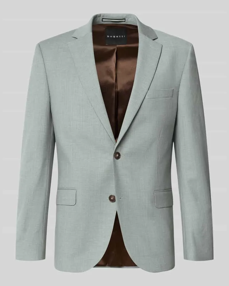 Bugatti Regular Fit Sakko aus Schurwoll-Mix Lind
