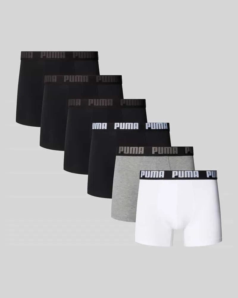 Puma Trunk aus Baumwoll-Mix im 6er-Pack Modell 'Everyday Weiss