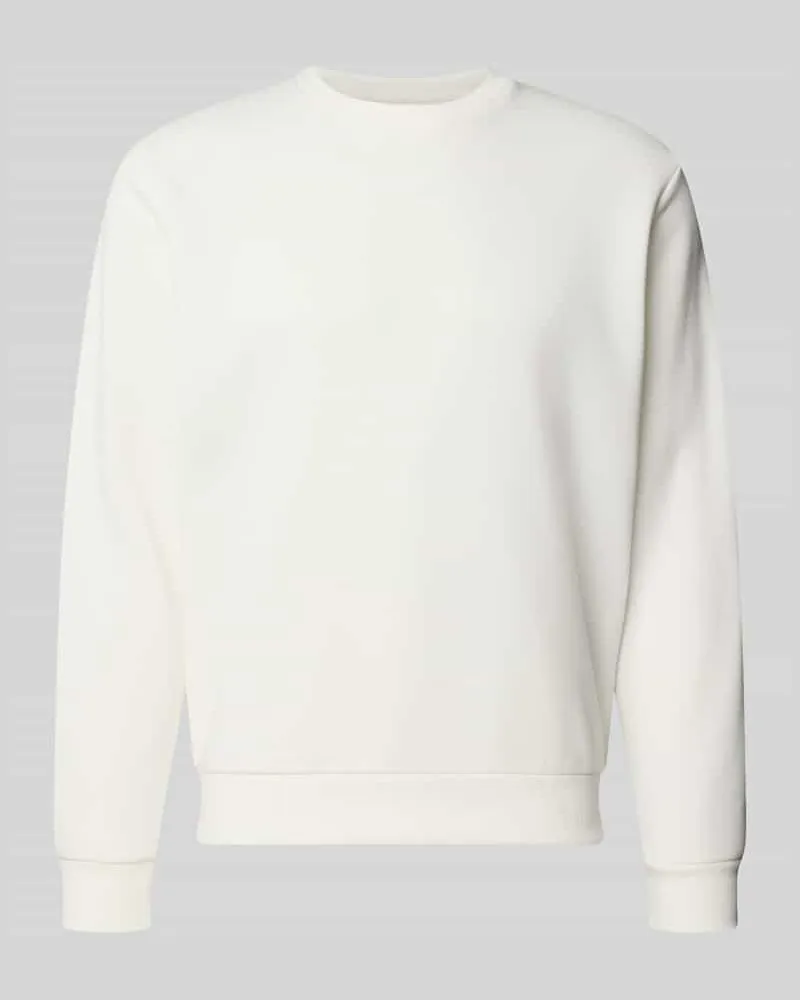 Jack & Jones Sweatshirt mit Rundhalsausschnitt Modell 'BRADLEY Weiss