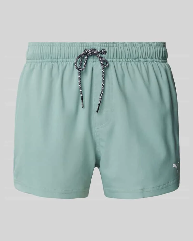 Puma Regular Fit Badehose mit Logo-Print 