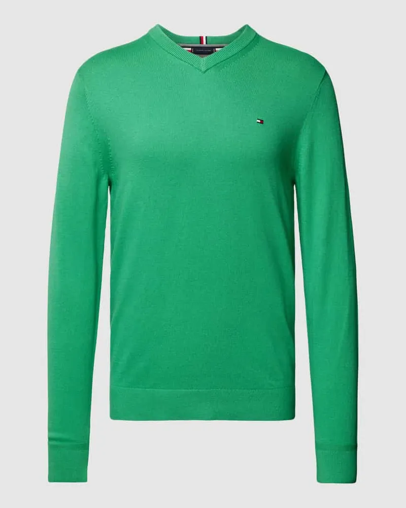 Tommy Hilfiger Strickpullover Baumwoll-Mix mit Kaschmir-Anteil Modell 'PIMA 