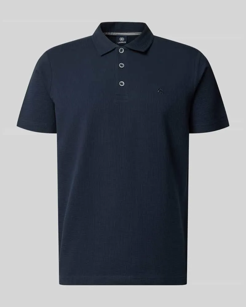 Lerros Regular Fit Poloshirt mit Logo-Stitching Marine