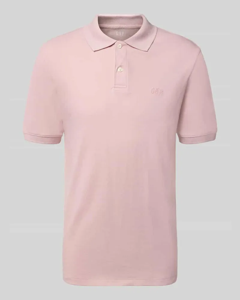 GAP Slim Fit Poloshirt mit Label-Stitching Altrosa