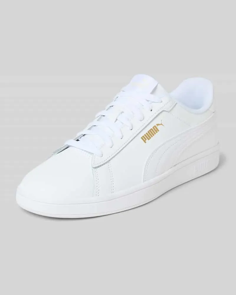 Puma Sneaker aus Leder mit Schnürung Modell 'Smash 3.0 Weiss
