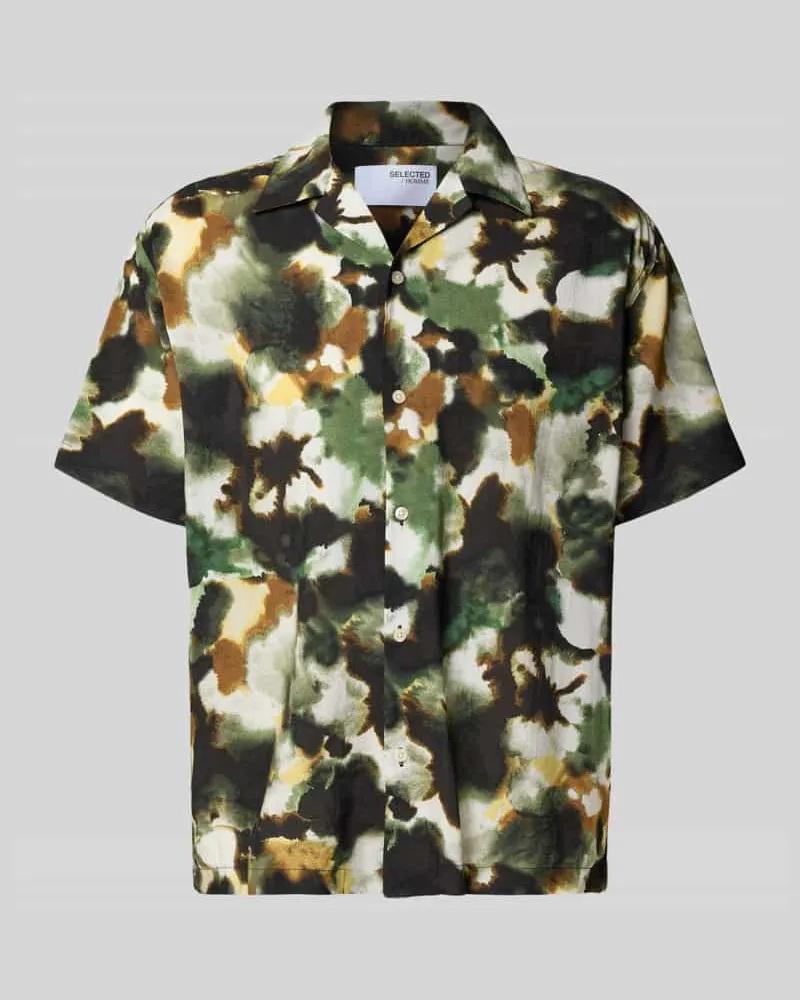 Selected Homme Relaxed Fit Freizeithemd aus Baumwoll-Mix Modell 'RELAXAIR 