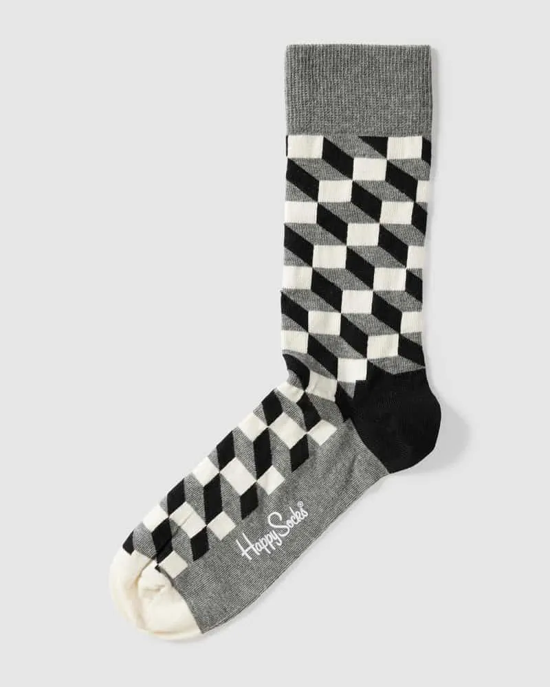 Happy Socks Socken mit Allover-Muster Modell 'FILLED OPTIC 