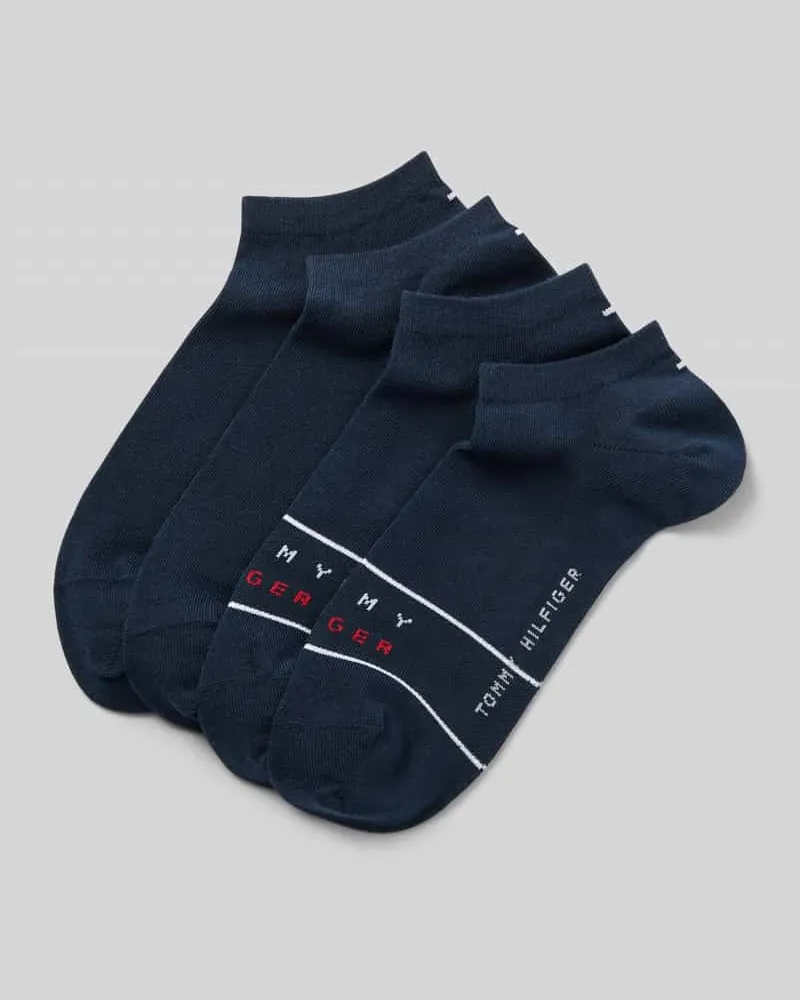 Tommy Hilfiger Sneaker-Socken aus Baumwoll-Mix im 4er-Pack Marine