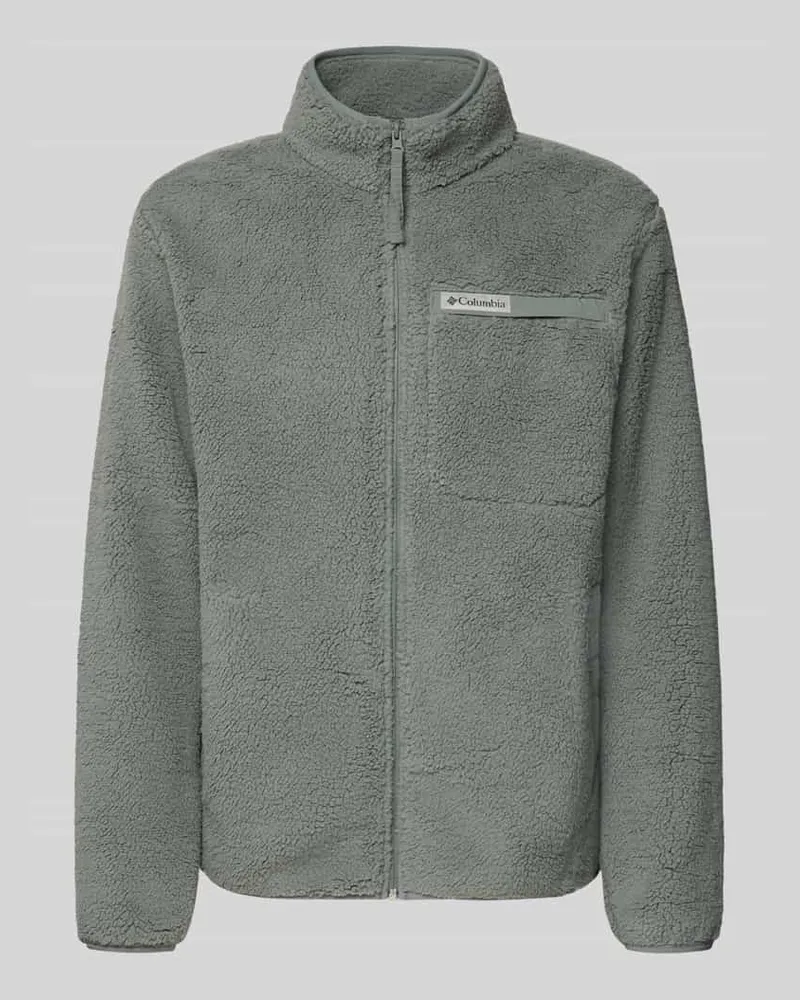 Columbia Sportswear Company Regular Fit Fleecejacke mit Logo-Patch Oliv