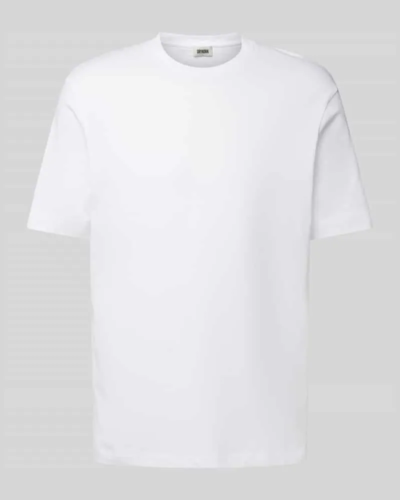 Drykorn T-Shirt mit geripptem Rundhalsausschnitt Modell 'RAPHAEL 