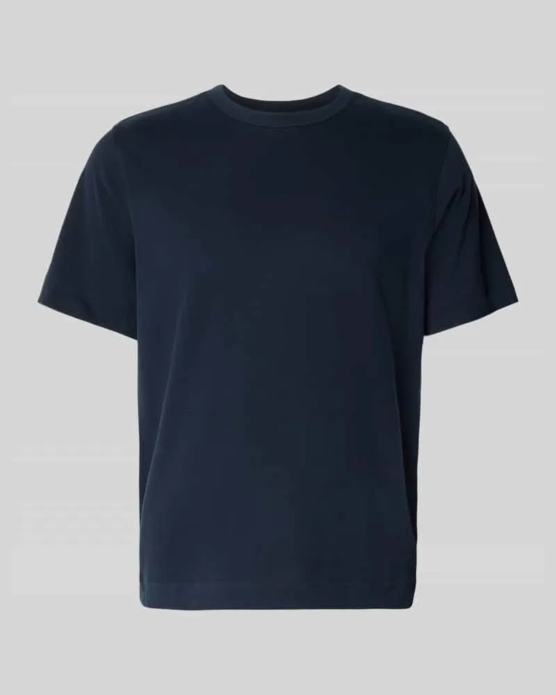 Selected Homme Regular Fit T-Shirt aus reiner Baumwolle Modell 'CHRIS Dunkelblau