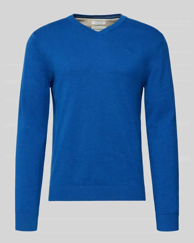 Tom Tailor Regular Fit Pullover aus reiner Baumwolle Royal