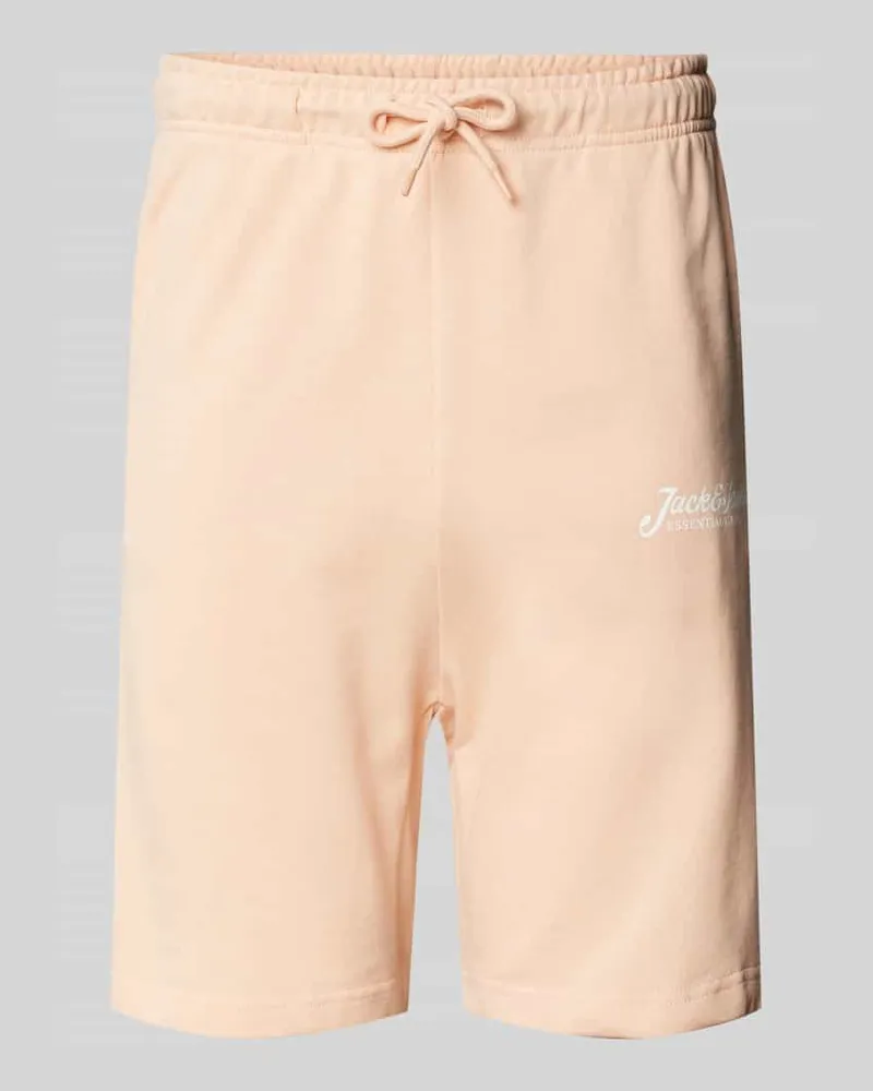Jack & Jones Slim Fit Sweatpants mit Label-Print Modell 'GORDON Apricot