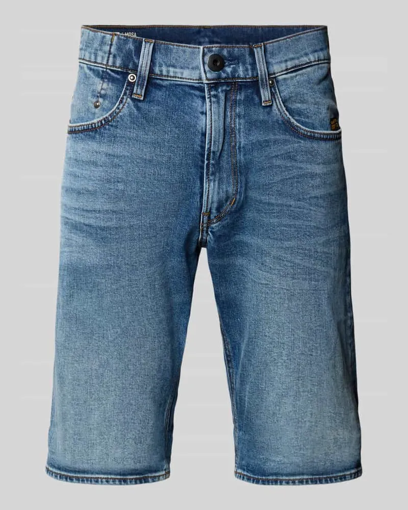 G-STAR RAW Slim Fit Jeansshorts mit Label-Patch Modell 'Mosa 