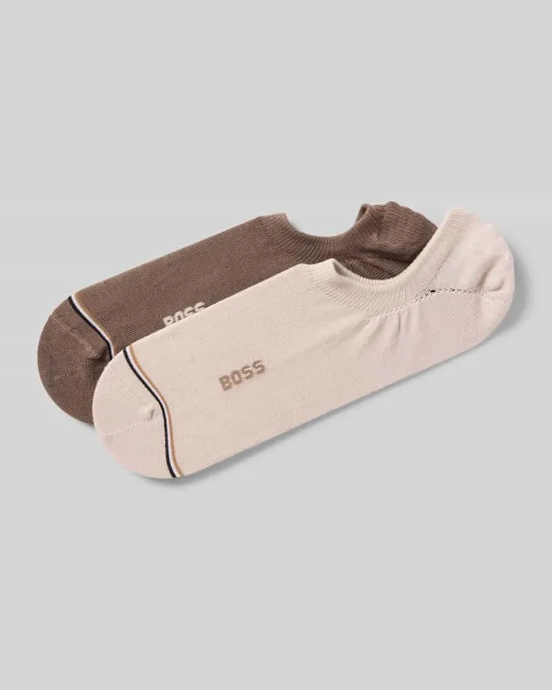 HUGO BOSS Low Cut Füsslinge aus Baumwoll-Mix im 2er-Pack Offwhite