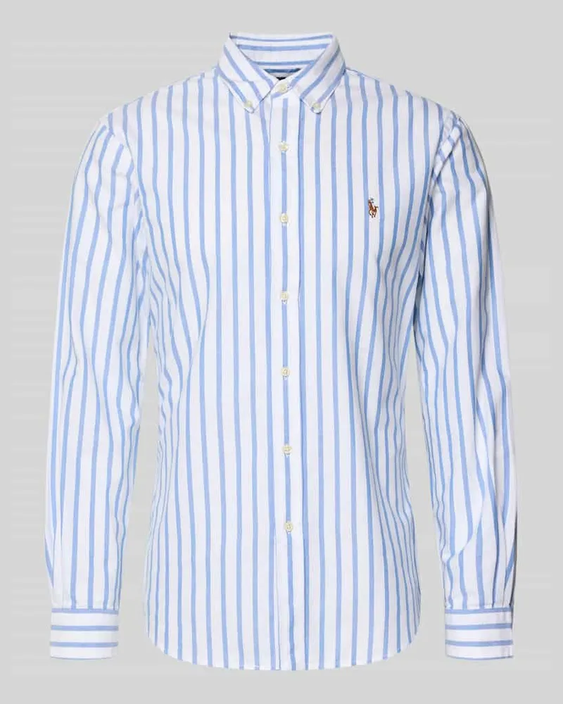 Ralph Lauren Slim Fit Freizeithemd aus reiner Baumwolle Modell 'SLBDPPCS Hellblau