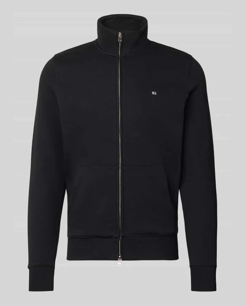 Christian Berg Regular Fit Sweatjacke mit Stehkragen Black