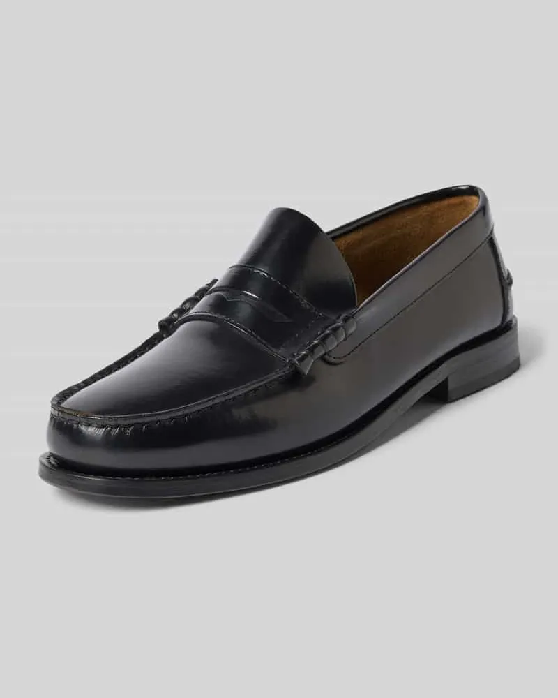 Henry Stevens Loafers aus Leder Modell 'Hunter Black