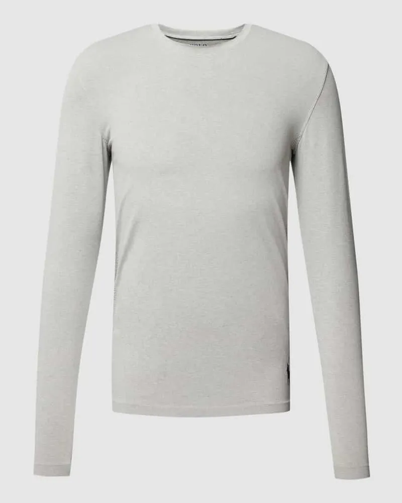 Ralph Lauren Longsleeve mit Rundhalsausschnitt Modell 'PERFORMANCE Mittelgrau