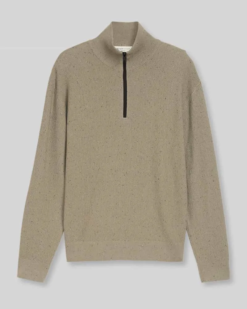 Tom Tailor Regular Fit Pullover aus reiner Baumwolle Dunkelgruen