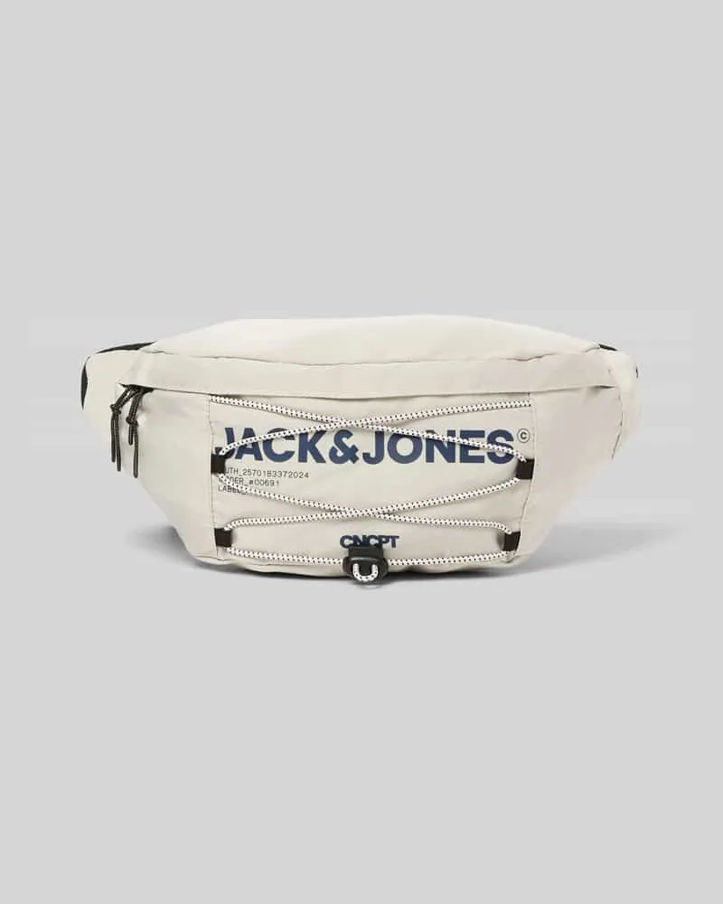 Jack & Jones Bauchtasche mit Label-Print Modell 'JACZITRUS Beige