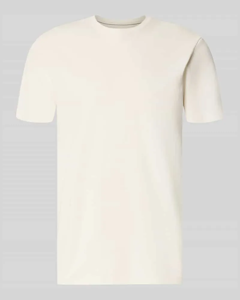 Christian Berg T-Shirt aus Baumwolle mit Rundhalsausschnitt Offwhite