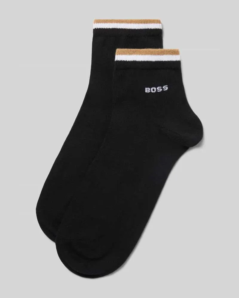 HUGO BOSS Socken mit Label-Print im 2er-Pack Black