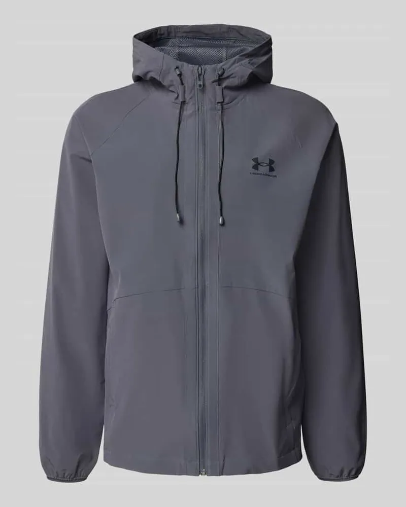 Under Armour Regular Fit Windbreaker mit Logo-Print 