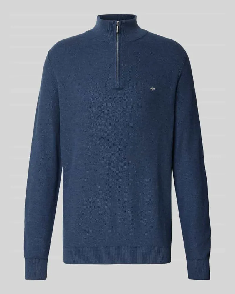 Fynch-Hatton Strickpullover mit Troyer-Kragen 