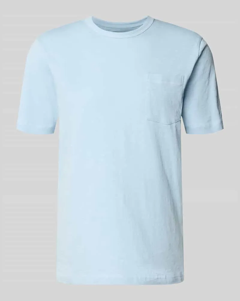 Marc O'Polo Regular Fit T-Shirt aus reiner Baumwolle Hellblau