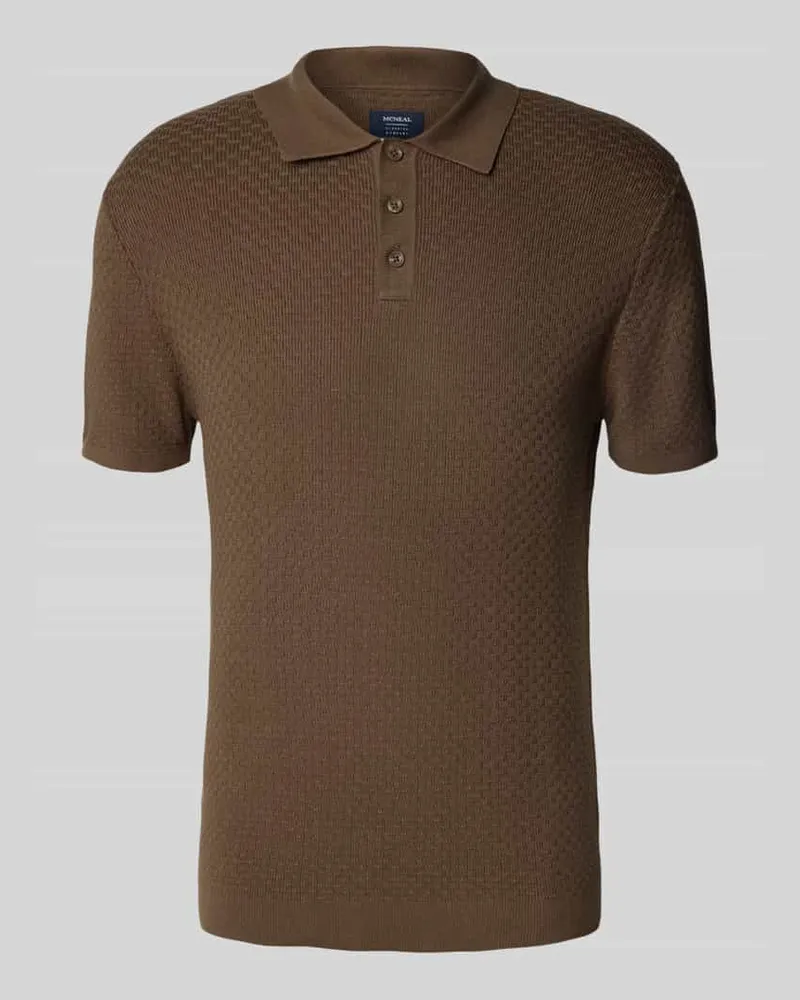 McNeal Poloshirt mit kurzer Knopfleiste 
