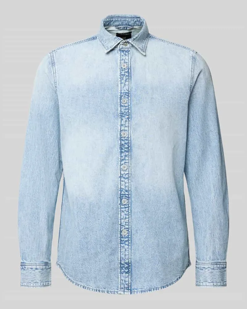 G-STAR RAW Freizeithemd in Denim-Optik Hellblau