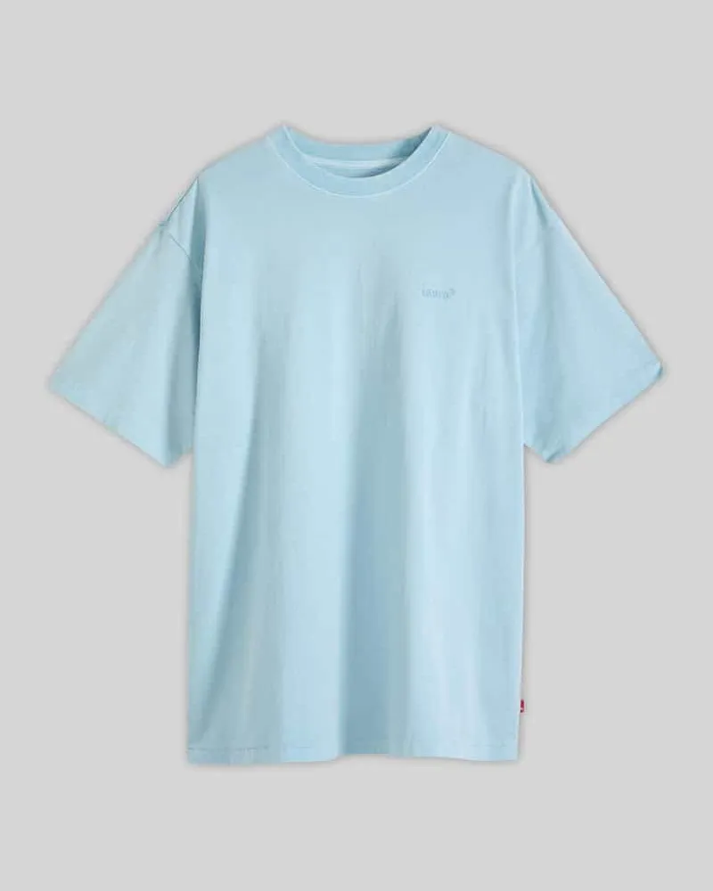 Levi's Regular Fit T-Shirt mit Logo-Stitching Hellblau