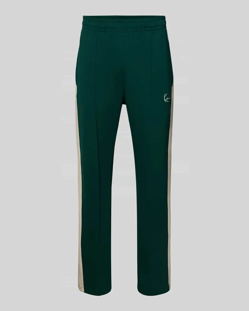 Karl Kani Straight Fit Sweatpants mit Logo-Stitching Dunkelgruen