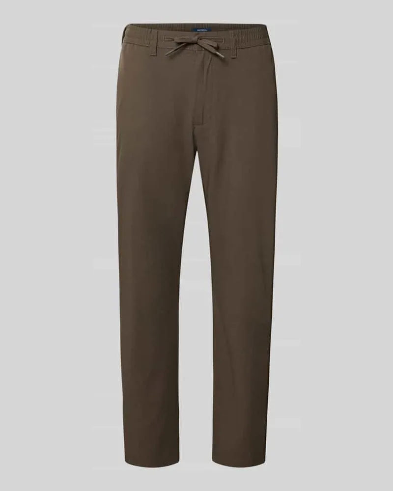 McNeal Stoffhose mit elastischem Bund und Kordelzug Mittelbraun