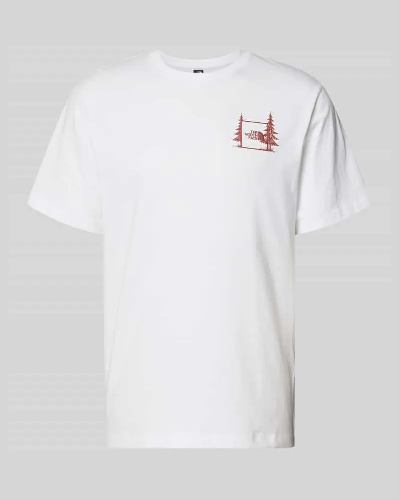 The North Face Relaxed Fit T-Shirt mit Logo-Print Weiss