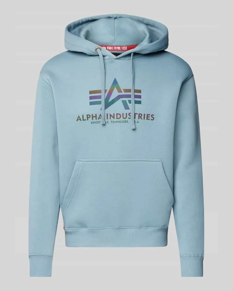Alpha Industries Hoodie mit Label-Print 