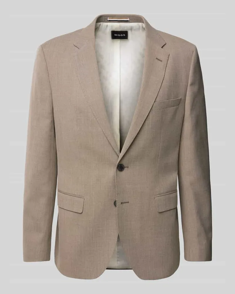 HUGO BOSS Sakko mit Brustleistentasche Modell 'Jasper Beige