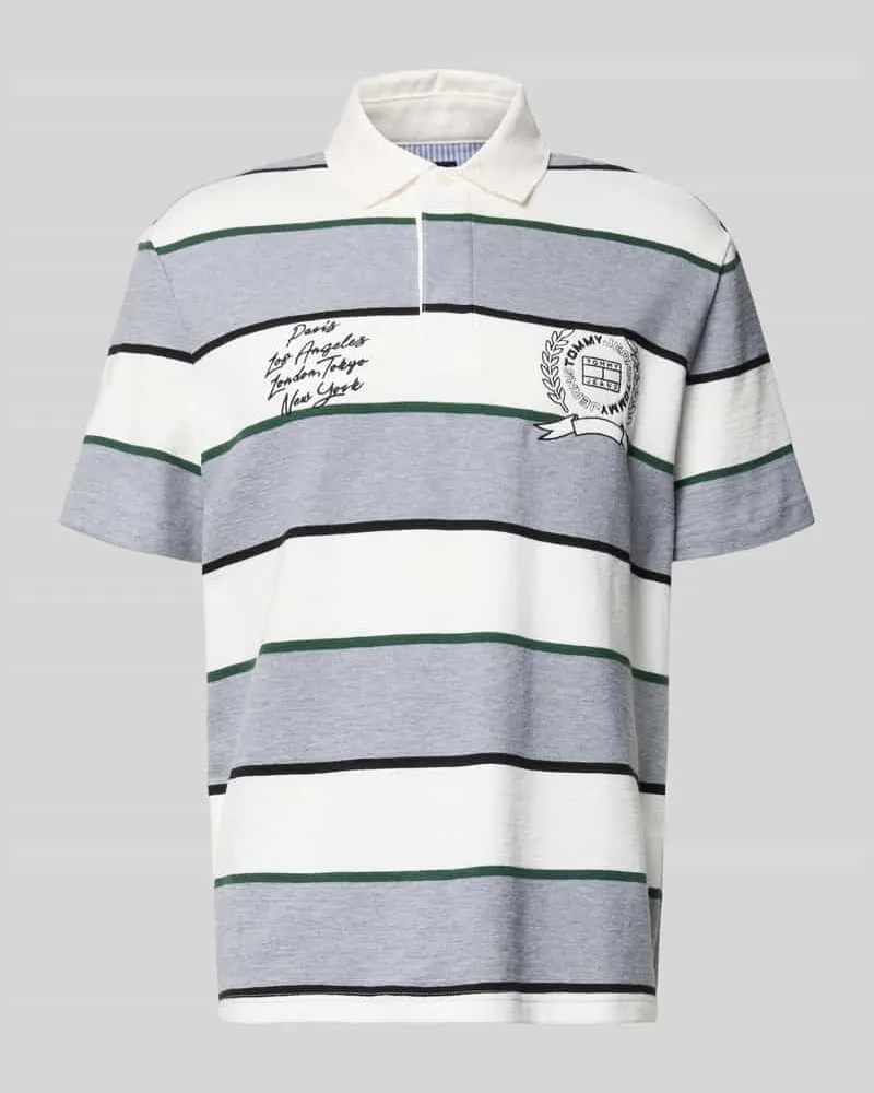 Tommy Hilfiger Regular Fit Poloshirt aus reiner Baumwolle Hellgrau