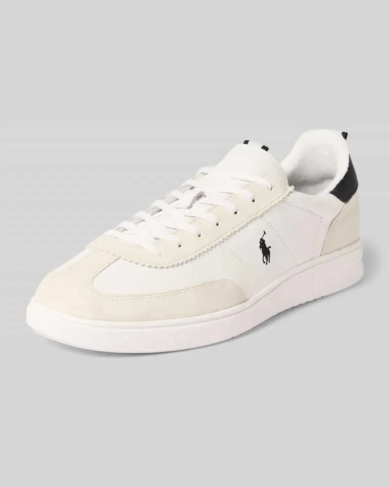 Ralph Lauren Sneaker mit Label-Stitching Weiss