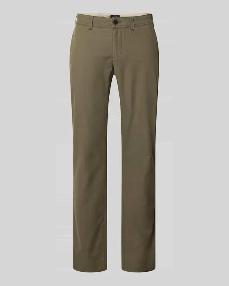 McNeal Kleingemusterte Hose mit Gesäßtaschen Oliv