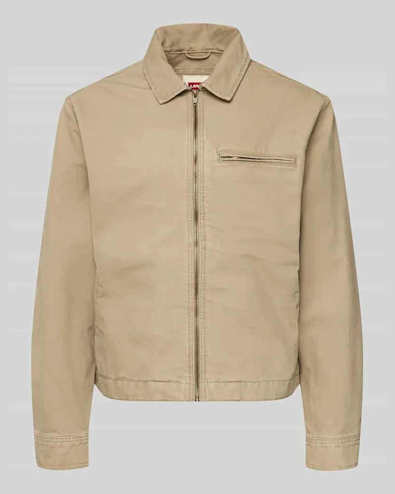 Levi's Regular Fit Blouson aus reiner Baumwolle Modell 'CRISTOBAL Beige