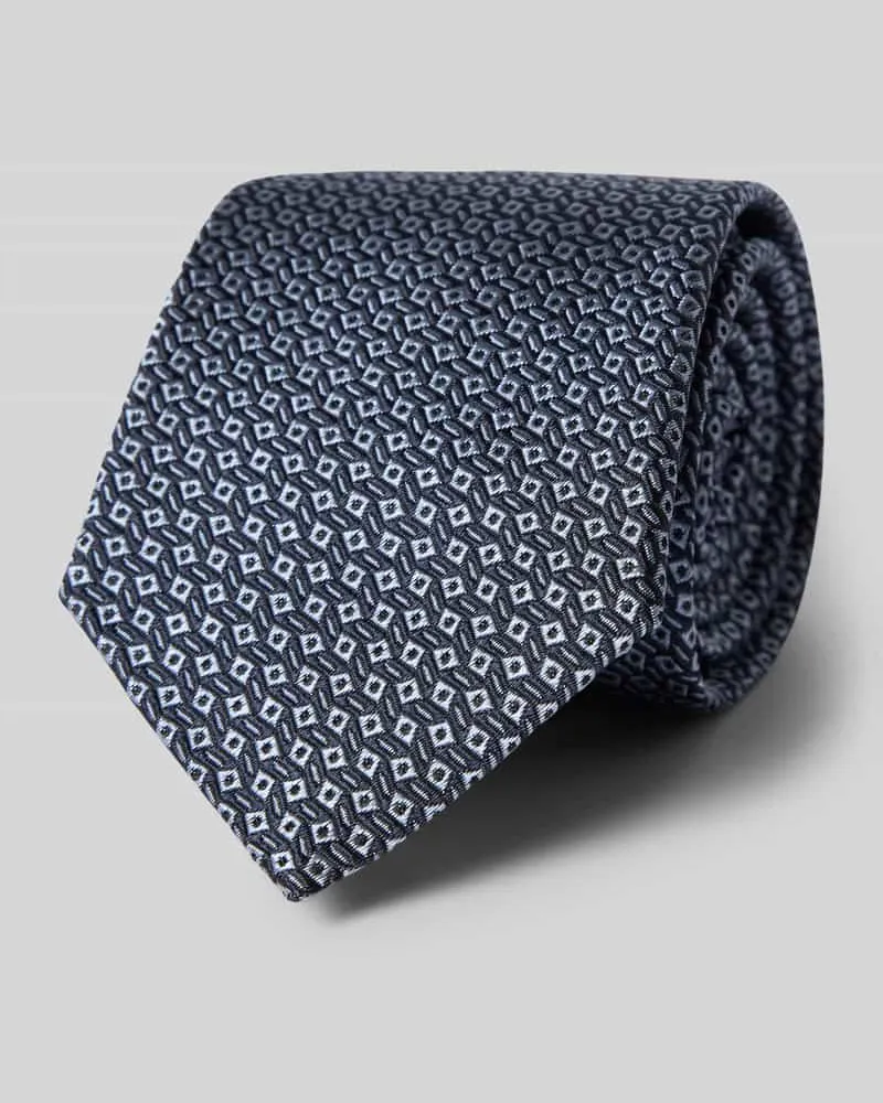 Blick Seidenkrawatte mit Strukturmuster (7,5 cm Bordeaux