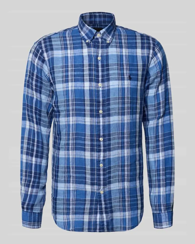 Ralph Lauren Regular Fit Freizeithemd aus reinem Leinen Marine