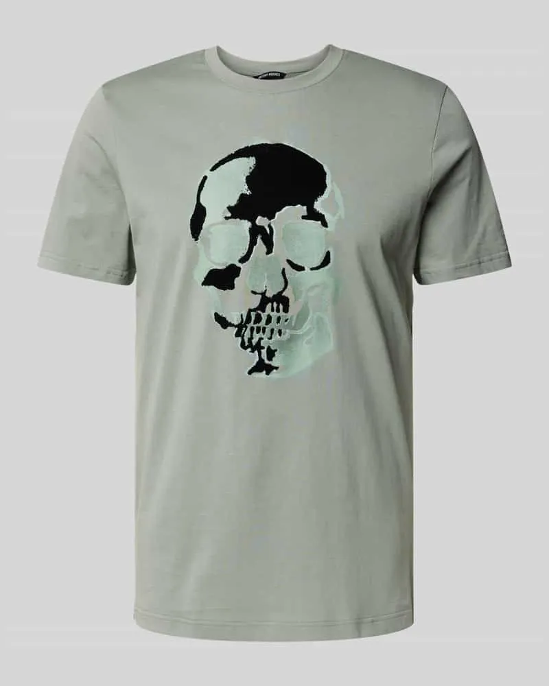 Antony Morato T-Shirt mit Motiv-Print Hellgruen