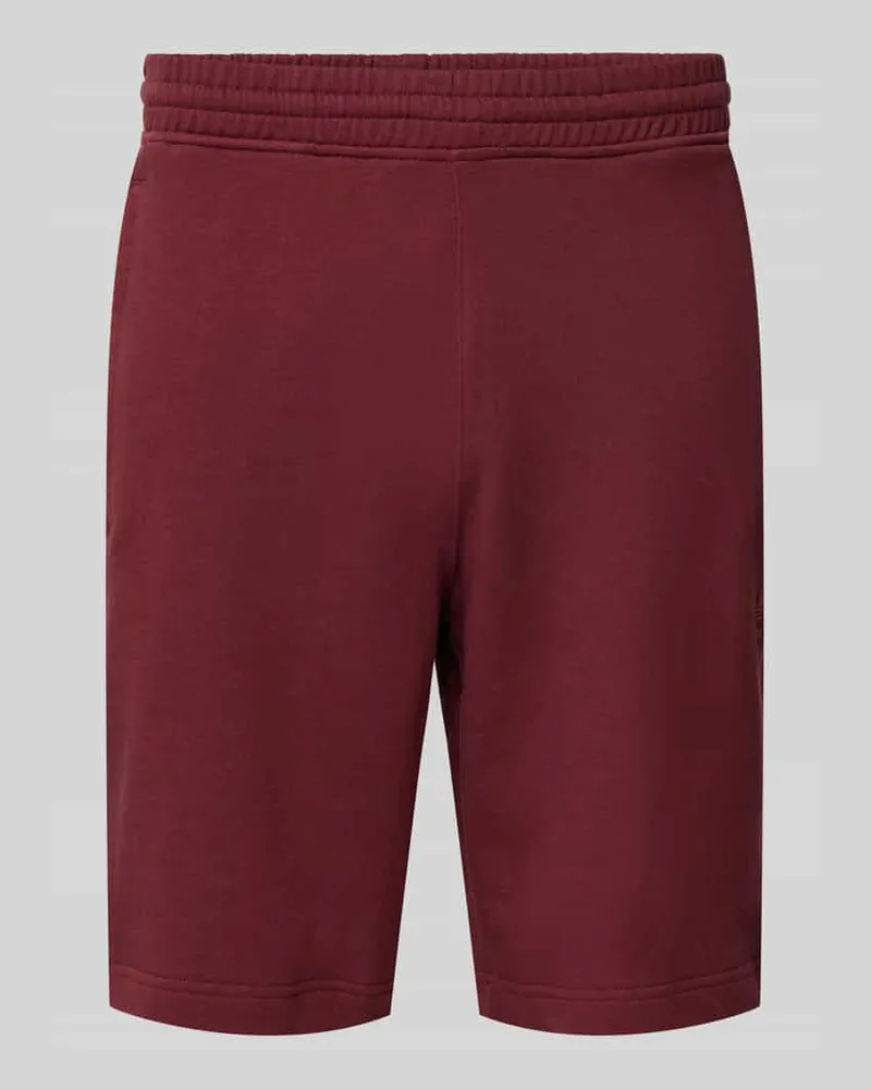 adidas Sweatshorts mit elastischem Bund Dunkelrot