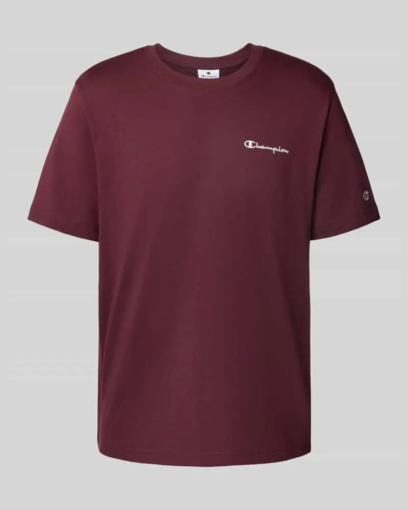 Champion T-Shirt mit Logo-Stitchings und Rundhalsausschnitt 